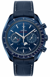 Omega Speedmaster Moonwatch Ceramic Blue Dial Men's Watch 304.93.44.52.03.001