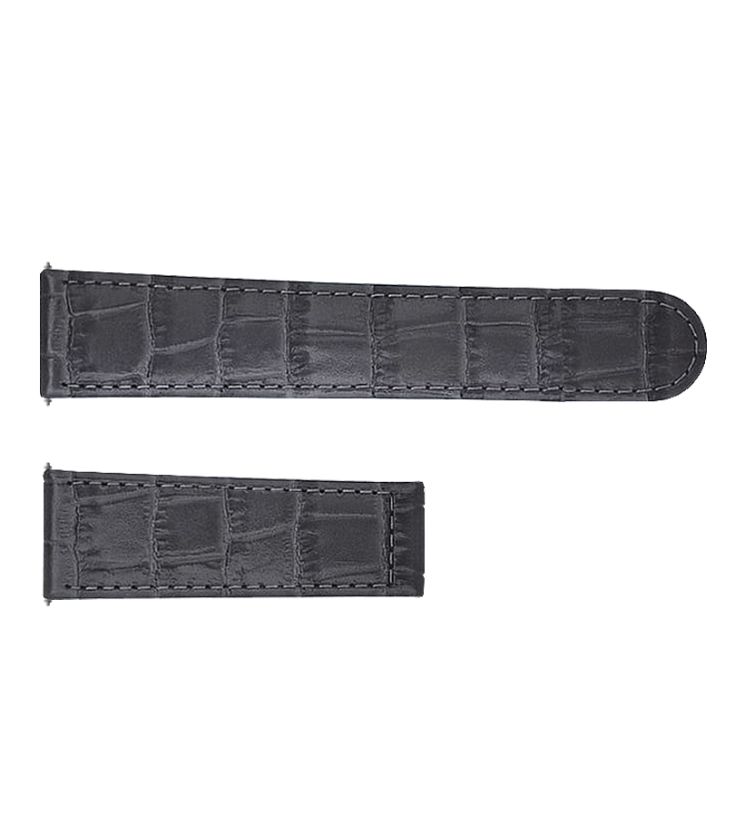 Oris 22mm Dark Grey Leather Strap 0752206 AuthenticWatches