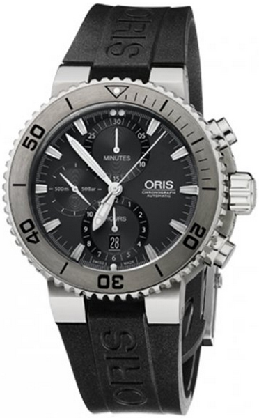 67476557253RS Oris Aquis Divers Date 46mm Ceramic & Titanium Mens