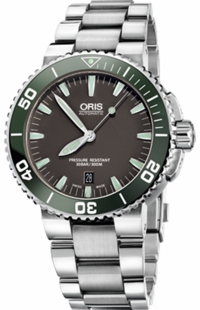 Oris Aquis Date Grey Dial Men's Watch 73376534137MB