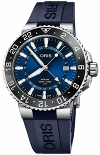 Oris Aquis GMT Date Blue Dial 43.5mm Men's Watch 79877544135RS