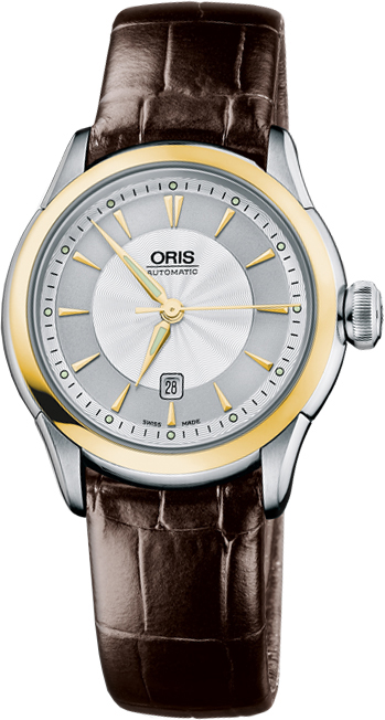 56176044351LS Oris Artelier Date Automatic Ladies Gold Watch 