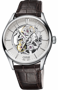 Oris Artelier Skeleton 73477214051LS-BROWN