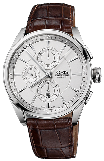67476444051LS Oris Artix Chronograph Watch for Men Silver Dial