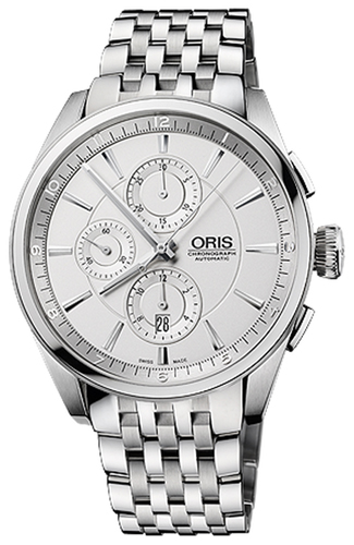67476444051MB Oris Artix Chronograph Watch for Men Silver Dial 