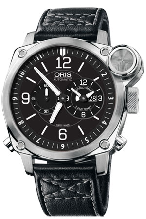 Oris BC4 Flight Timer 69076154164LS Mens Watch Black Dial Black