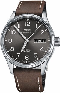 Oris Big Crown ProPilot Day Date 75276984063LS-BROWN