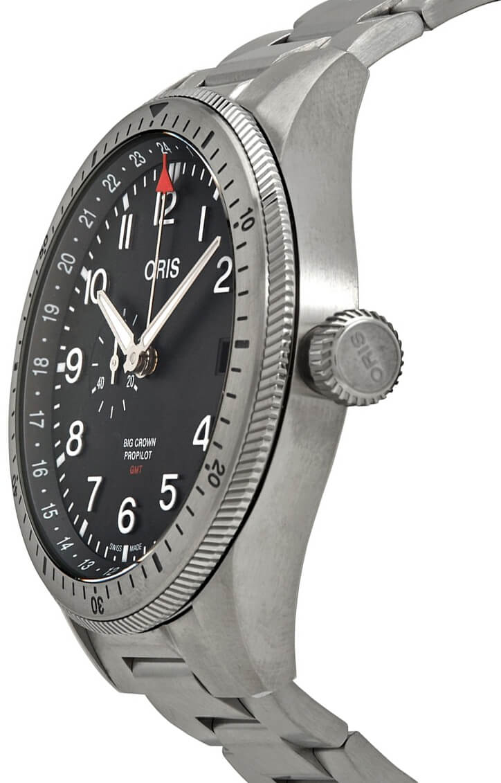 Oris Big Crown ProPilot Timer GMT Black Dial Men's Watch 74877564064MB