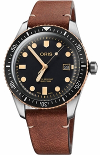 Oris Divers Sixty-Five Black Dial Men's Watch 73377204354LS