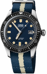 Oris Divers Sixty-Five Blue 42mm Luxury Watch 73377204055FS-WHITE