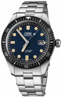 Oris Divers Sixty-Five Blue Luminous Dial Men's Watch 73377204055MB