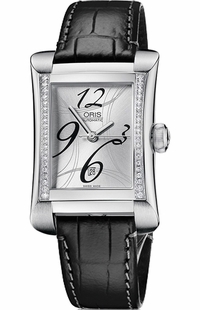 Oris Rectangular Date DIamonds 56176214961LS