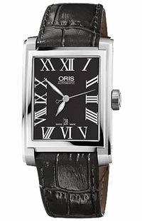 Oris Rectangular Date Mens 58376574074LS