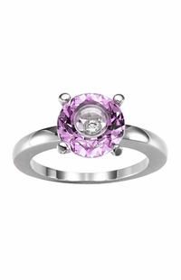 Pink Gemstone & Diamond Chopard Ring 826232