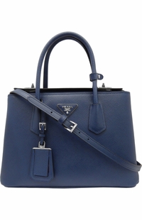 Prada Saffiano Cuir Medium Twin Tote Bag