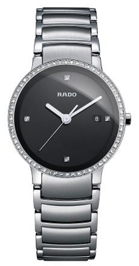 R30630713 Rado Centrix Jubile Mens Steel Quartz Watch with Diamonds