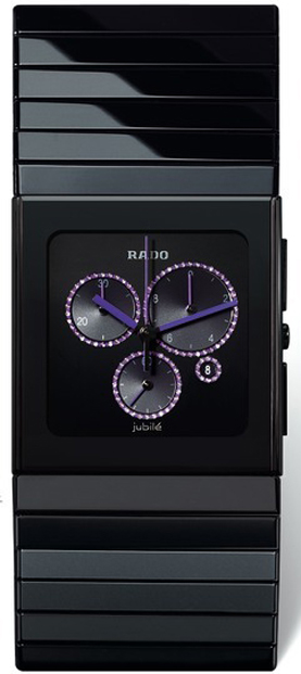 Rado Ceramica Mens Watch Model R21714732 Black Diamond Dial Black
