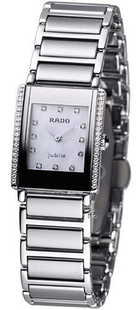 Rado Integral Jubilé腕時計 4Pダイヤ RADO jubile watch 4P diamond leather quartz Beautiful rado,12038