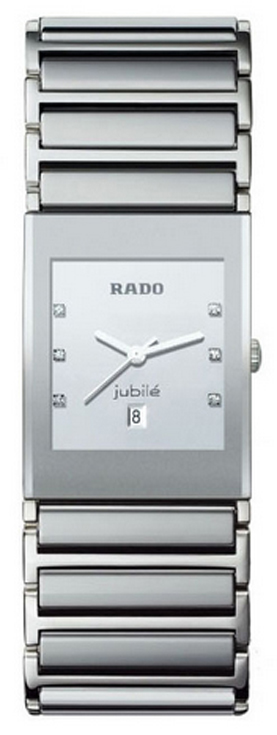Rado Large Integral R20745712 Platinum Tone Ceramic Case
