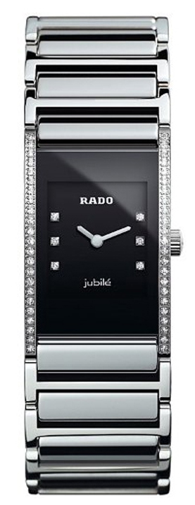 Rado Ladies Integral R20759752 Steel Case & Bracelet Black Diamond