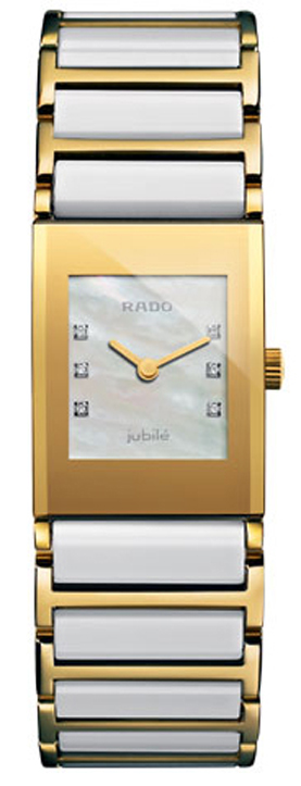 Womens Rado Integral Jubile Dress Watch R20792901 MOP Diamond Dial