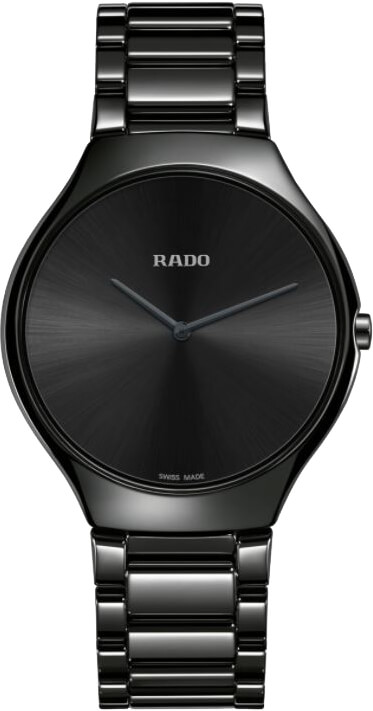 Rado True Thinline Black High-tech Ceramic 39mm Men