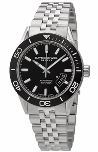 Raymond Weil Freelancer Black Ceramic Bezel Men's Watch 2760-ST1-20001