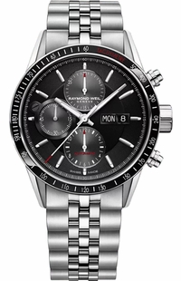 Raymond Weil Freelancer Black Dial Chronograph Men's Watch 7731-ST1-20621