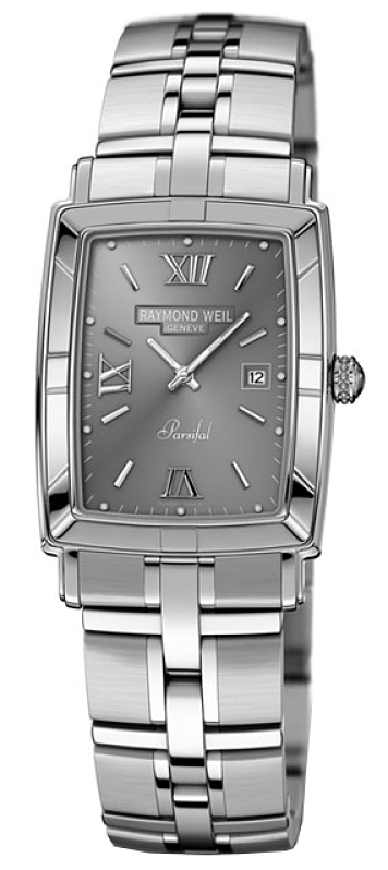 9341-ST-00607 Raymond Weil Parsifal Quartz Mens SS Gray Watch