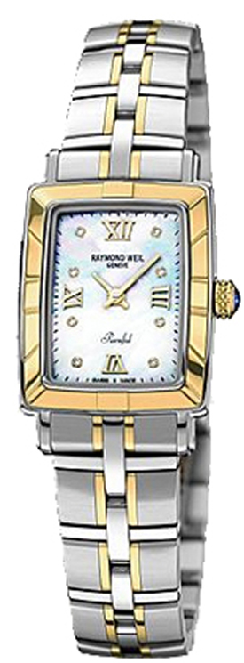 9740-STG-00995 Raymond Weil Parsifal Quartz 18K Gold White MOP