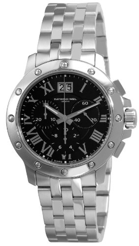 4899-ST-00208 Raymond Weil Tango Black Chronograph Mens Watch
