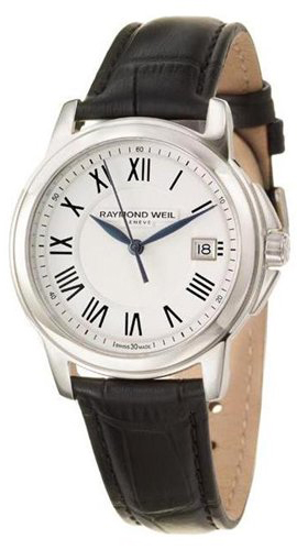 Raymond Weil Tradition 5478-STC-00300 White Dial Black Leather