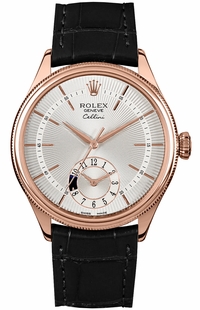 Rolex Cellini Dual Time Double Bezel Men's Watch 50525-0009