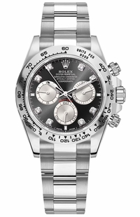 Rolex Cosmograph Daytona 18k White Gold Diamonds Men's Watch 126509-0002