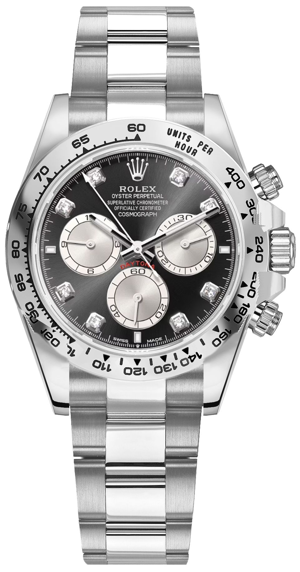 ⓥ1 (¥43,253/g) Rolex Cosmograph Daytona watch: 18 kt white gold - m126509-0005