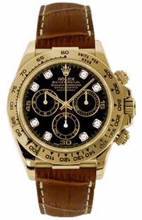 Rolex Cosmograph Daytona Black Dial Men's Watch 116518