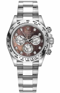 Rolex Cosmograph Daytona Black Mother of Pearl Dial Men's Watch 116509-0044