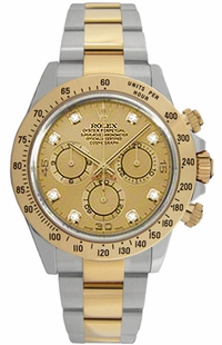 Rolex Cosmograph Daytona Champagne Diamond Dial Men's Watch 116523-0055