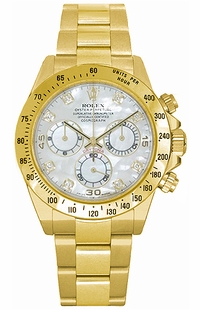 Rolex Cosmograph Daytona Mother of Pearl Diamond Dial Men's Watch 116528-0032