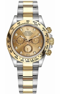 Rolex Cosmograph Daytona Oyster Bracelet Diamonds Men's Watch 116503-0006