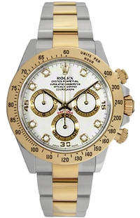 Rolex Cosmograph Daytona White Diamond Dial Men's Watch 116523-0057