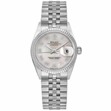 Rolex Datejust 31 18k White Gold Fluted Bezel Stainless Steel Women's Watch 78274