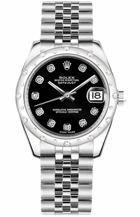 Rolex Datejust 31 18K White Gold & Steel Watch 178344-0062