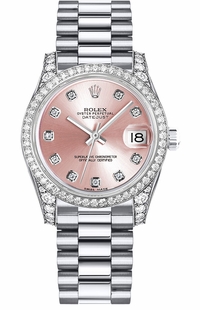 Rolex Datejust 31 18k White Gold Women's Watch 178159-0019