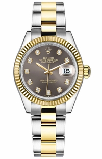 Rolex Datejust 31 18k Yellow Gold Fluted Bezel Women's Watch 278273-0021