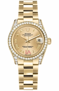 Rolex Datejust 31 18k Yellow Gold Women's Watch 178158-0073