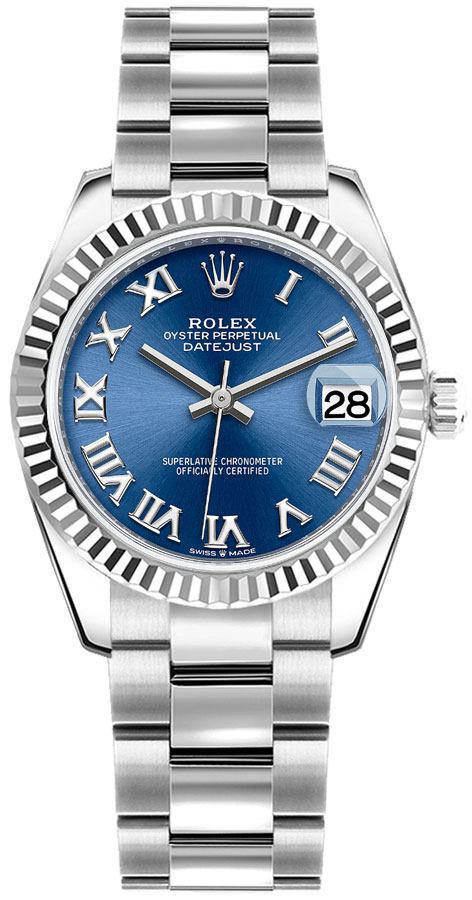 278274-0033 Rolex Datejust 31 Oystersteel & White Gold Womens Watch