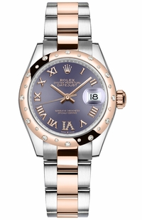 Rolex Datejust 31 Aubergine Dial Roman Numerals Women's Watch 278341RBR-0019