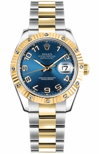 Rolex Datejust 31 Automatic Blue Dial Oyster Bracelet Watch 178313