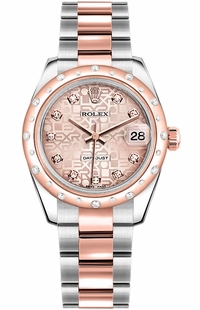 Rolex Datejust 31 Automatic Pink Diamond Jubilee Watch 178341-0035